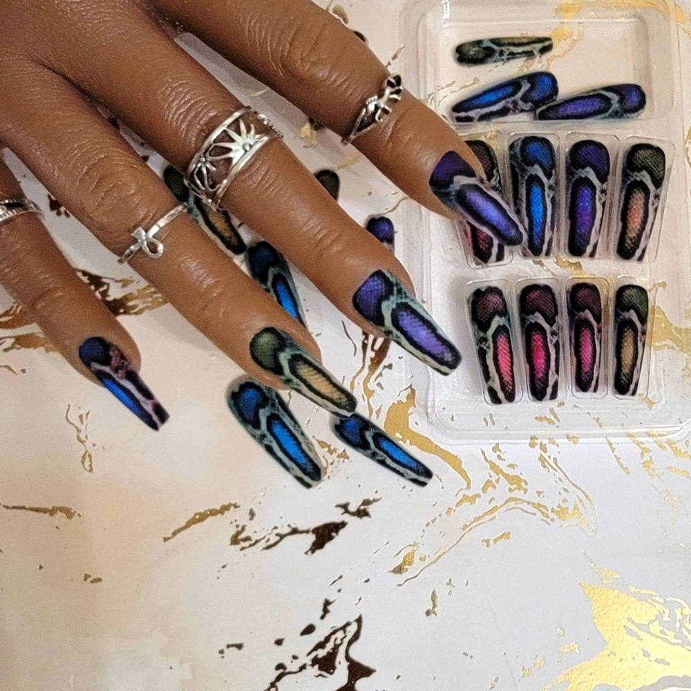 Snake Print Matte Press on nails